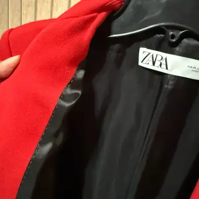 Blazer tipo abrigo Zara talla M - miniatura 3