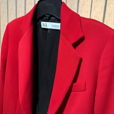 Blazer tipo abrigo Zara talla M - miniatura 5