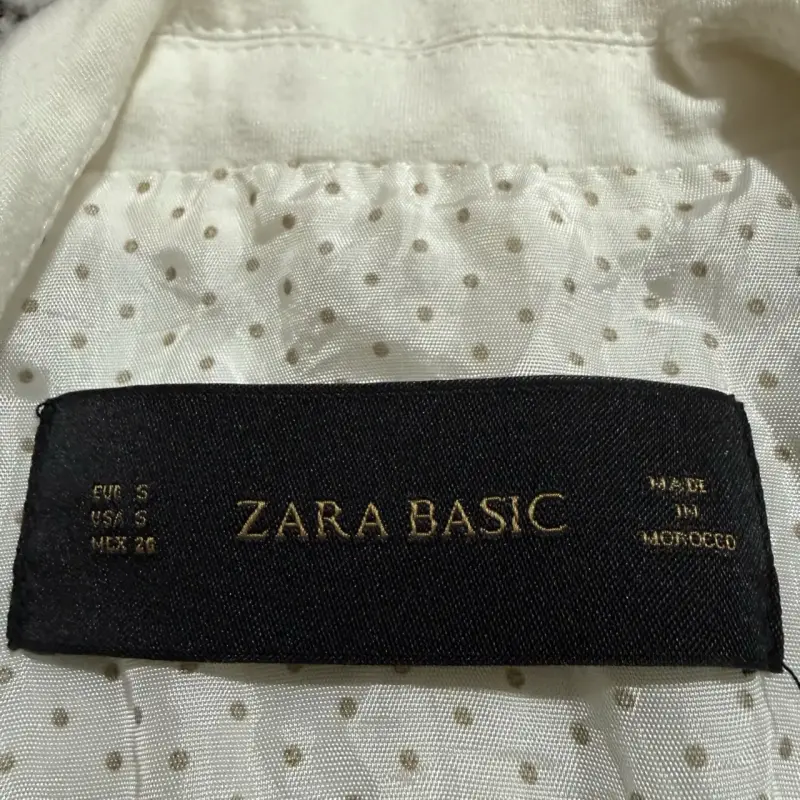 Blazer blanco Zara talla S - 3