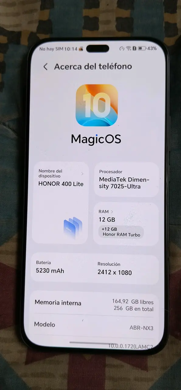 Smartphone Honor 400 Lite 12GB RAM - 4