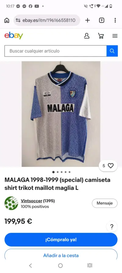 Camiseta Málaga CF edición especial Kelme - miniatura 6