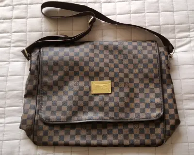 Bolso bandolera Louis Vuitton damero marrón - miniatura 1