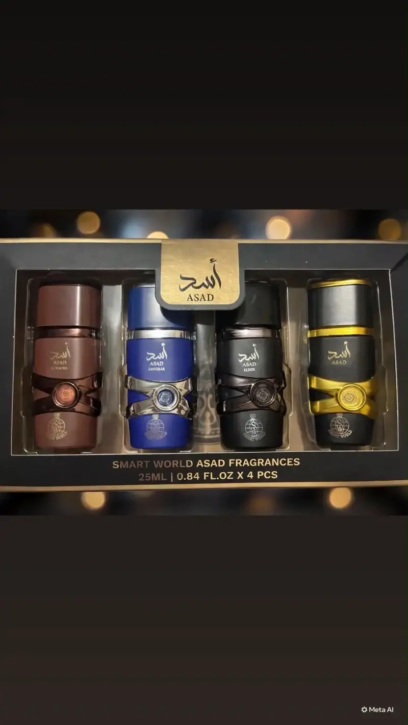 Set de Fragancias Asad 25ml 4 Piezas