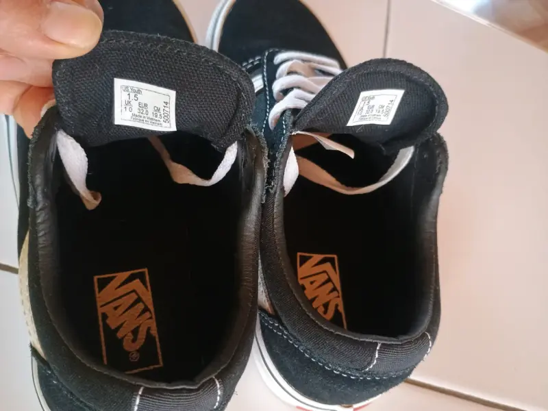 Zapatillas Vans negras clásicas de niño - 2