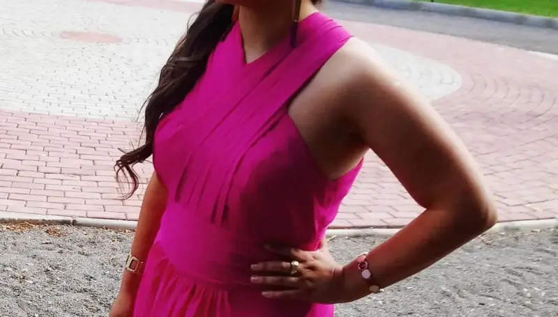Vestido largo fucsia elegante Lanting Bride - 5