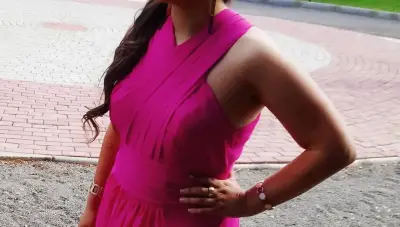 Vestido largo fucsia elegante Lanting Bride - miniatura 5