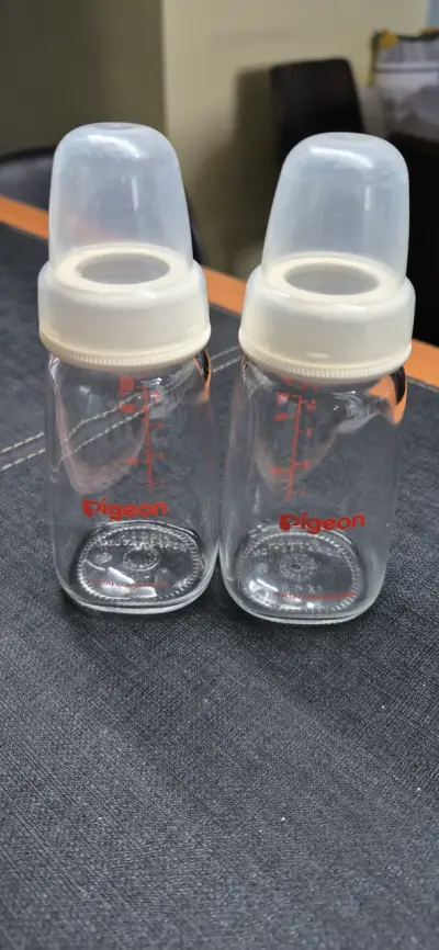 Mamaderas de vidrio Pigeon 120 ml sin chupete - miniatura 1