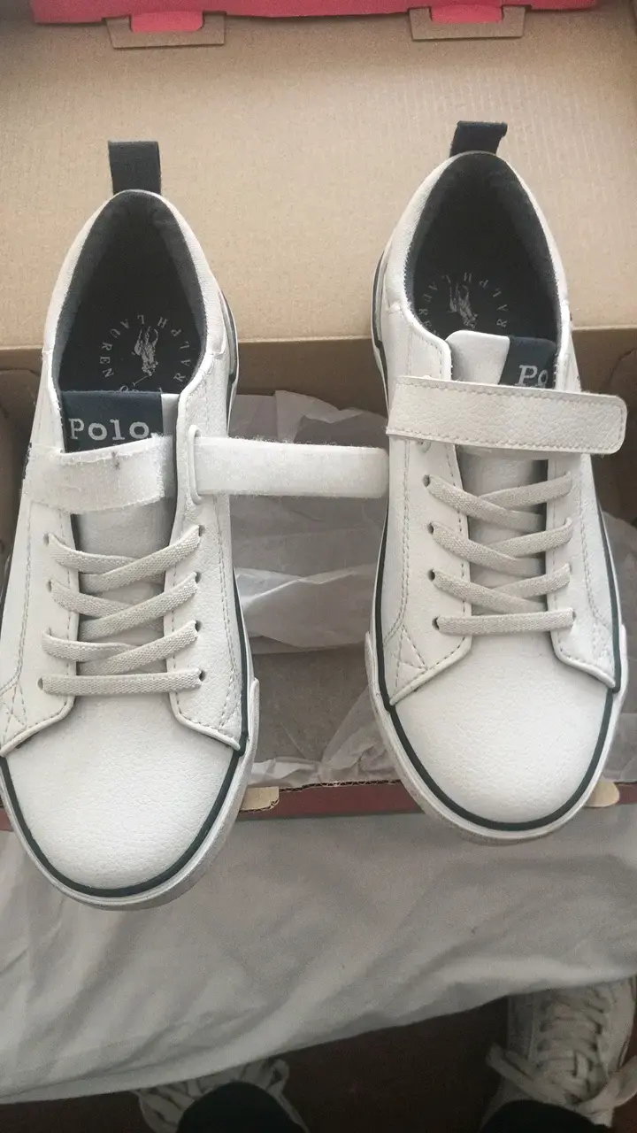 Zapatillas blancas Polo para niños - 4