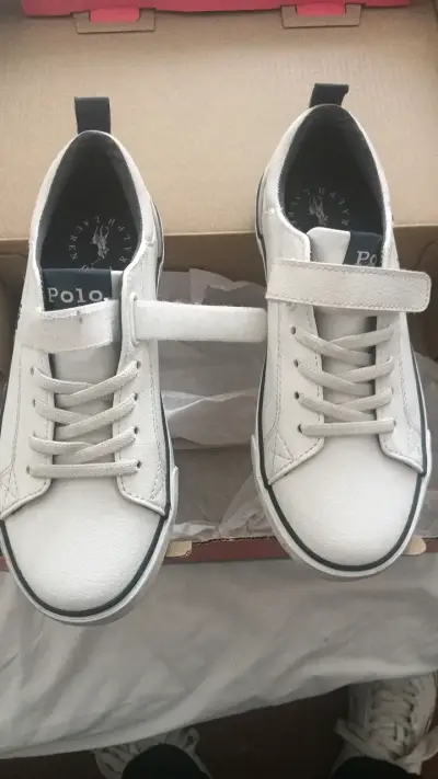 Zapatillas blancas Polo para niños - miniatura 4