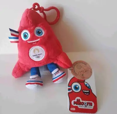 Peluche Mascota Juegos Olímpicos París 2024 Rojo - miniatura 1