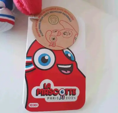 Peluche Mascota Juegos Olímpicos París 2024 Rojo - miniatura 2