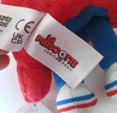 Peluche Mascota Juegos Olímpicos París 2024 Rojo - miniatura 3