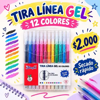 Set de Plumones de Colores con Punta Doble - miniatura 2
