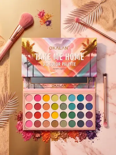 Paleta de Sombras Okalan Sugar & Spice 35 Colores - miniatura 1