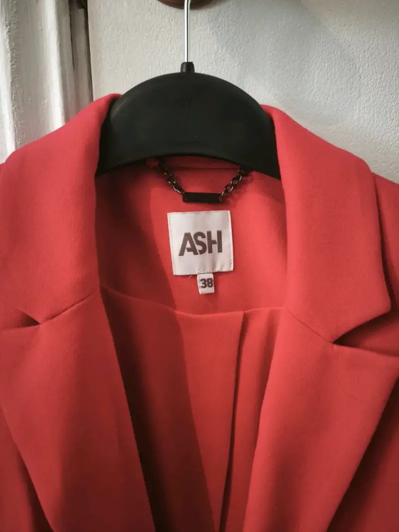 Blazer rojo ASH elegante para mujer talla 38