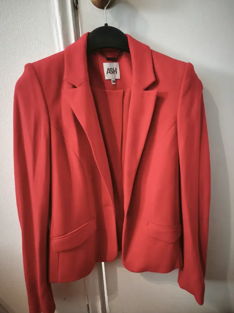 Blazer rojo ASH elegante para mujer talla 38 - 2