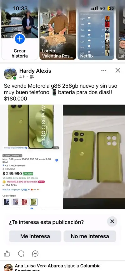 Smartphone Motorola G86 Power 256GB Verde - miniatura 1