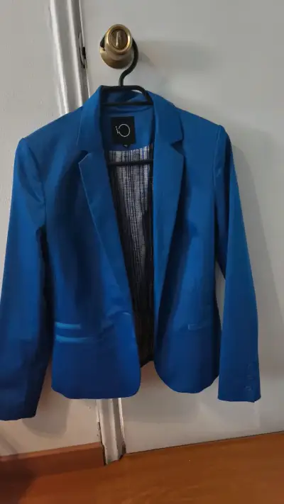Blazer IO azul para mujer talla 40 - miniatura 1