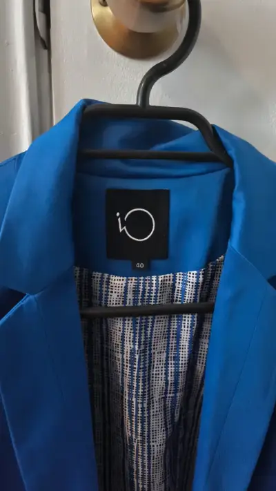 Blazer IO azul para mujer talla 40 - miniatura 2