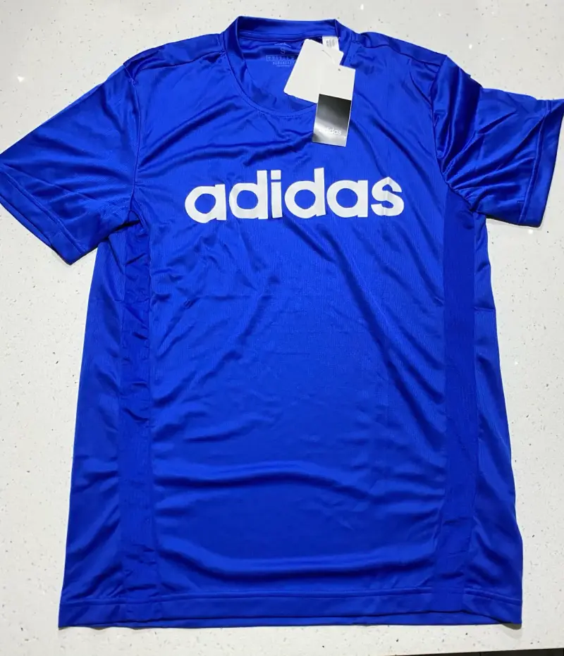 Polera deportiva azul Adidas para hombre - 1