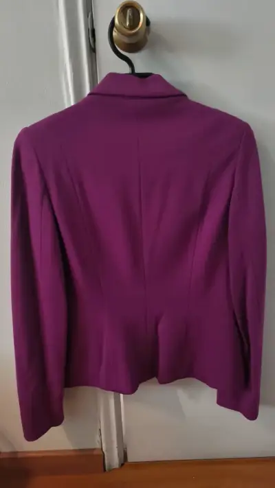 Blazer IO morado elegante para mujer talla 40 - miniatura 3