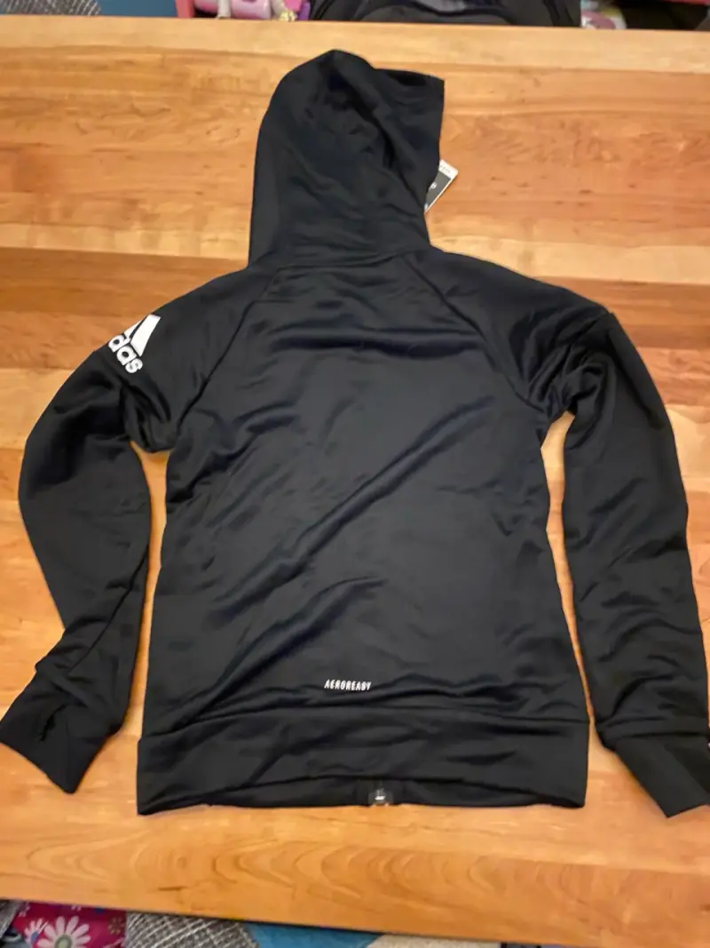 Polerón con capucha negro Adidas para Niños - 2