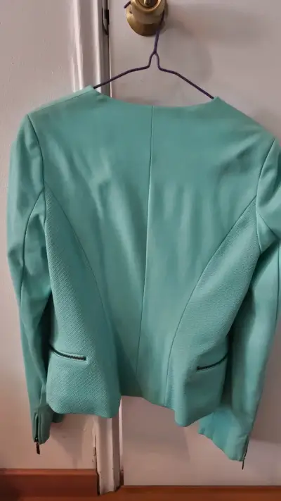 Chaqueta IO verde menta elegante para mujer - miniatura 3