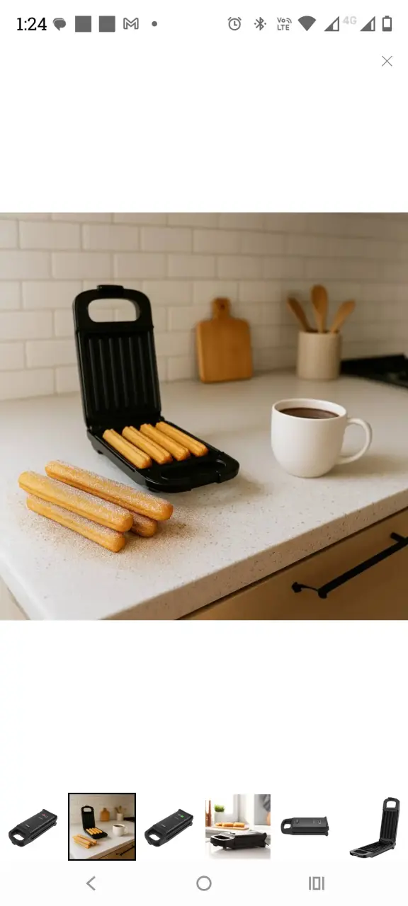 Máquina Reco para hacer churros eléctrica negra - 2