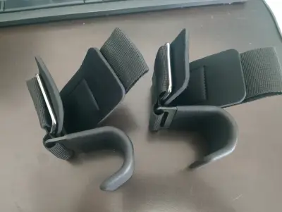 Straps ganchos de levantamiento de pesas ajustable - miniatura 1