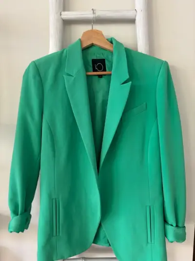 Blazer verde para mujer talla 42 - miniatura 1