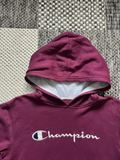 Polerón con capucha Champion burdeos - miniatura 2