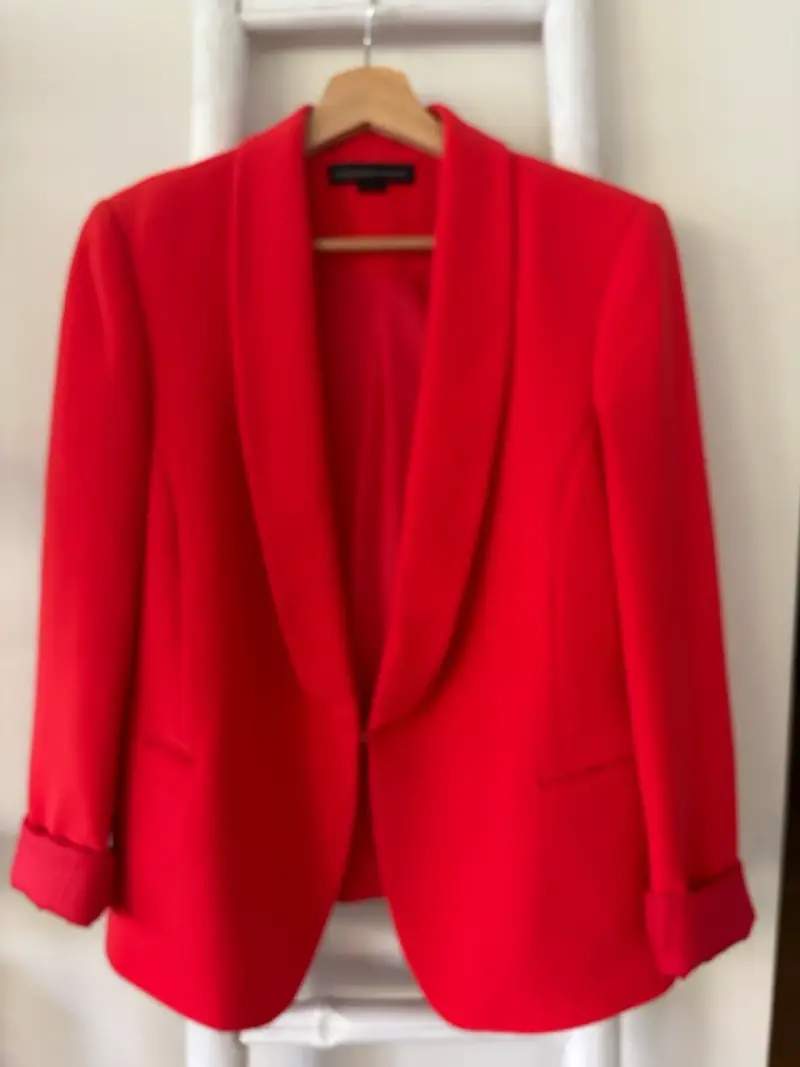 Blazer rojo elegante para mujer Basement Basic - 1