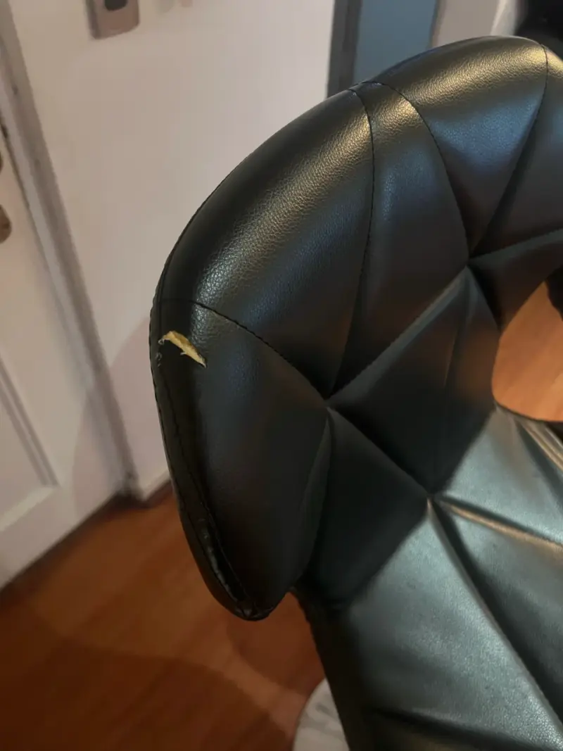 Sillas de bar negras ajustables con base cromada - 6