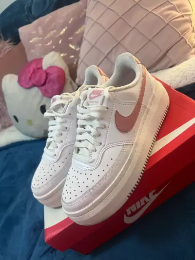 Zapatillas Nike Court Vision Alta Mujer Blancas - miniatura 1