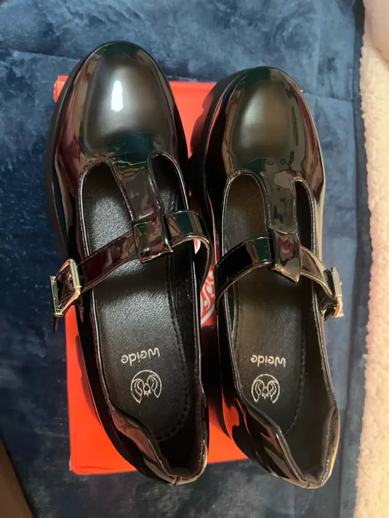 Zapatos de charol negro Weide con hebilla - 5