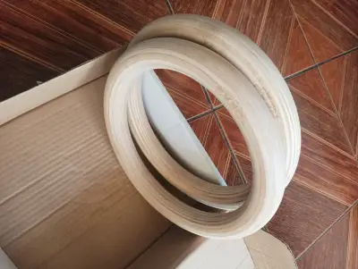 Aros de madera para gimnasia con correas ajustable - miniatura 2