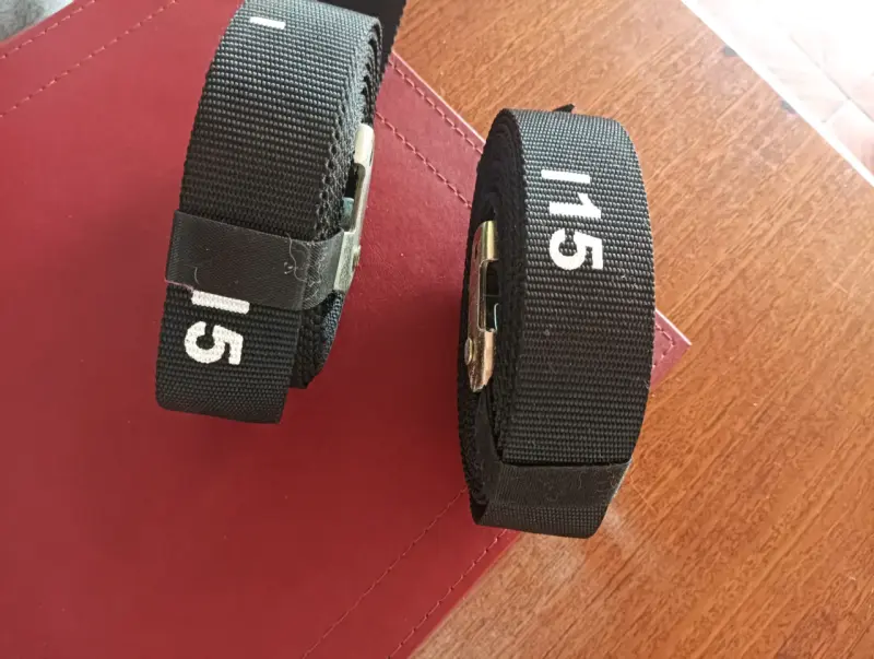 Aros de madera para gimnasia con correas ajustable - 5