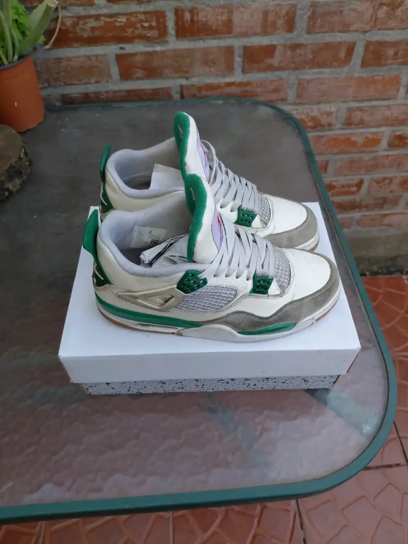 Zapatillas deportivas Air Jordan blancas y verdes - 1