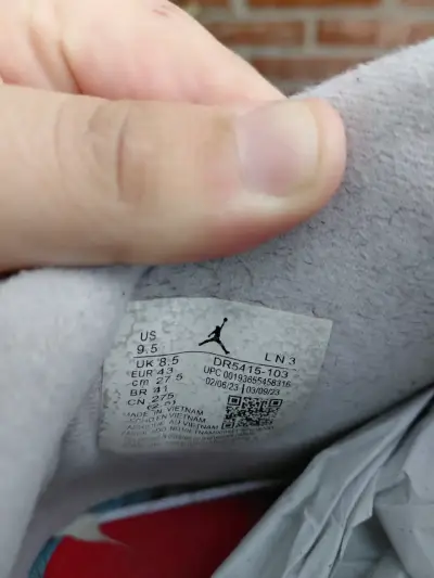 Zapatillas deportivas Air Jordan blancas y verdes - miniatura 3