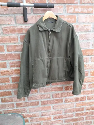 Chaqueta verde militar Zara para hombre - miniatura 1