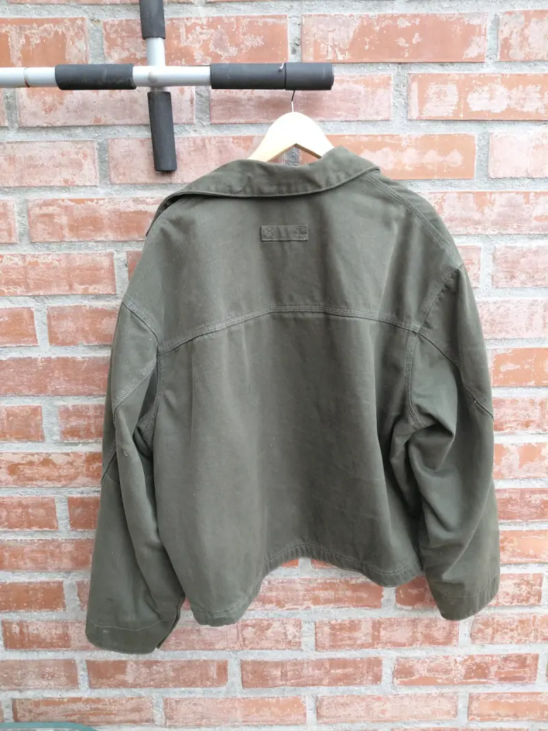 Chaqueta verde militar Zara para hombre - 3