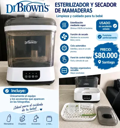 Esterilizador y secador de mamaderas Dr. Brown's - miniatura 1