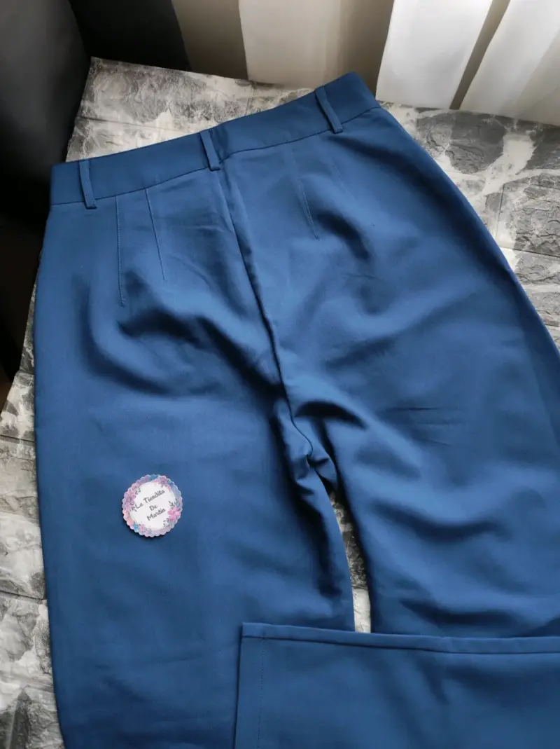 Pantalones de vestir azul para mujer - 3