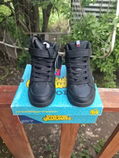 Zapatillas negras Bubblegummers para niños - miniatura 1