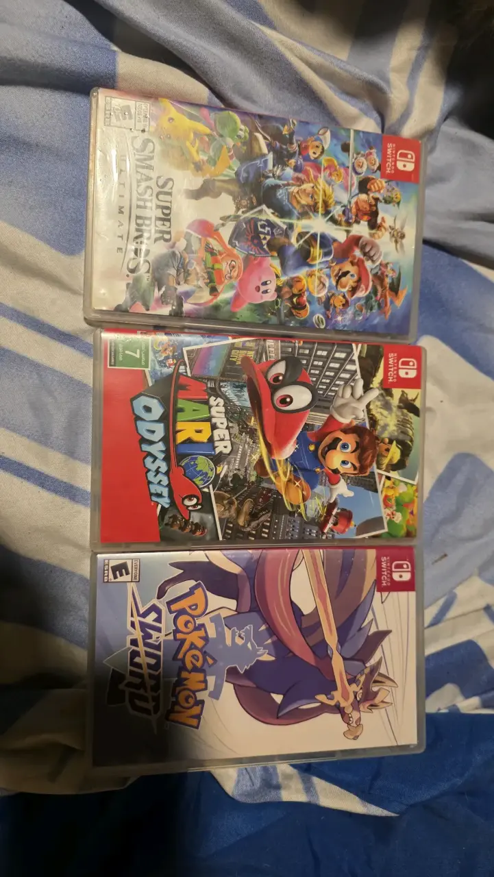 Juego  Super Smash,  Pokémon Sword y Mario Odyssey - 5