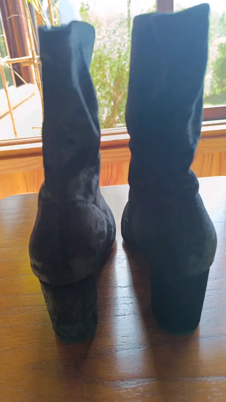 Botines de tacón alto negros para mujer - 4