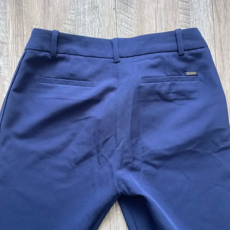 Pantalon azul marino para mujer con cierre ajust - 5
