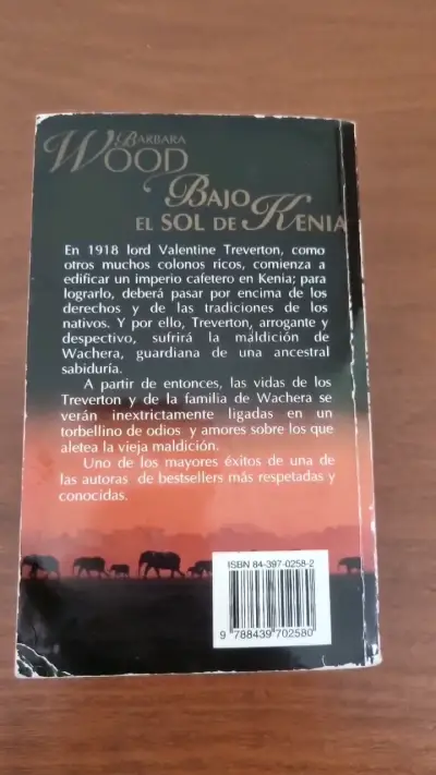 Libro Bajo el Sol de Kenia de Barbara Wood - miniatura 2