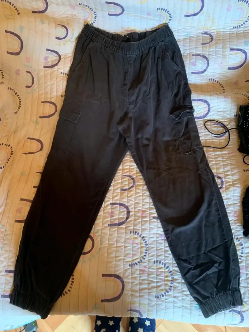 Pantalones cargo negros