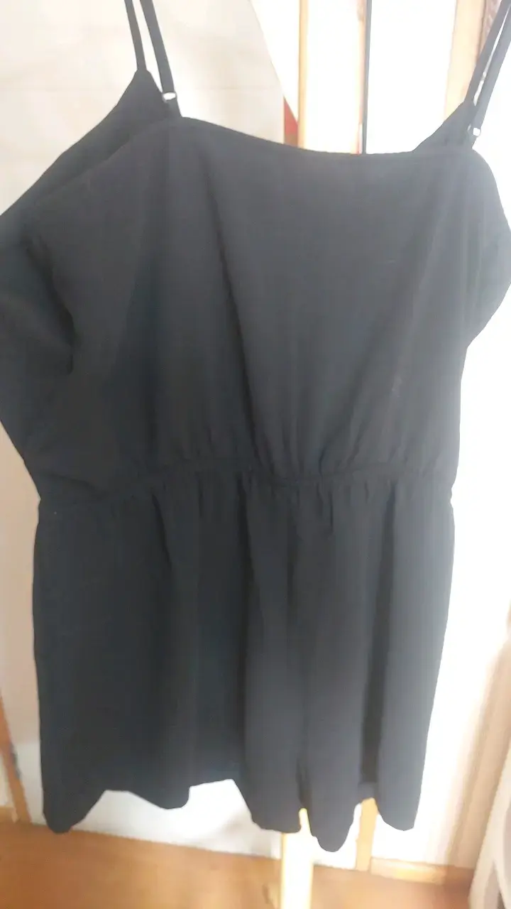 Enterito negro con tirantes - 4